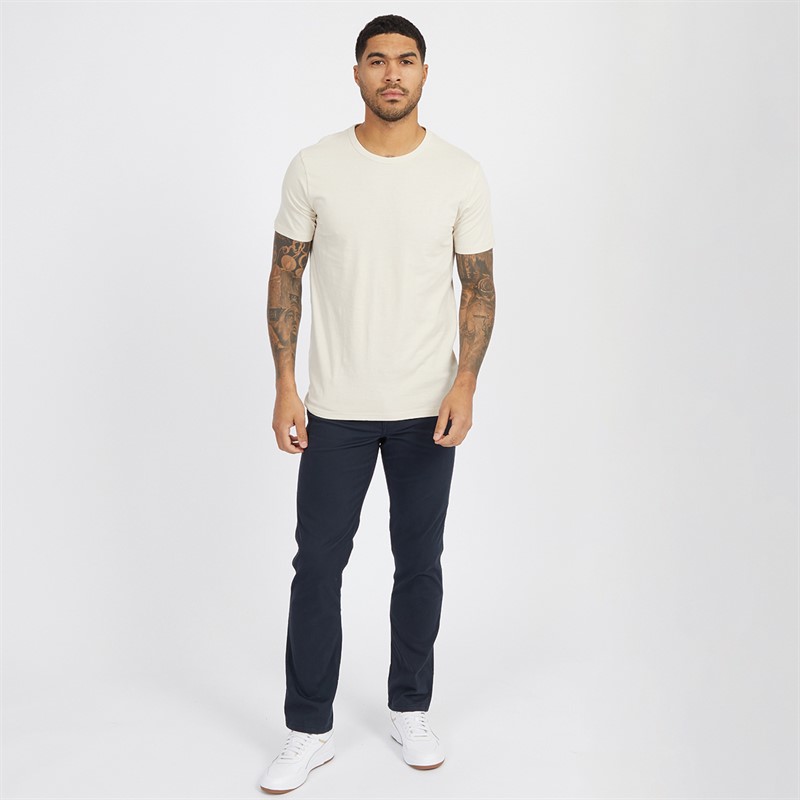 Lyle And Scott Vintage Mens Three Pack Basic T-Shirts Dried Herb/Pumice Stone/Antler