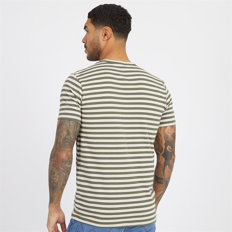Lyle And Scott Vintage Mens Three Pack T-Shirts Pumice Stone/Stripe/Beetle