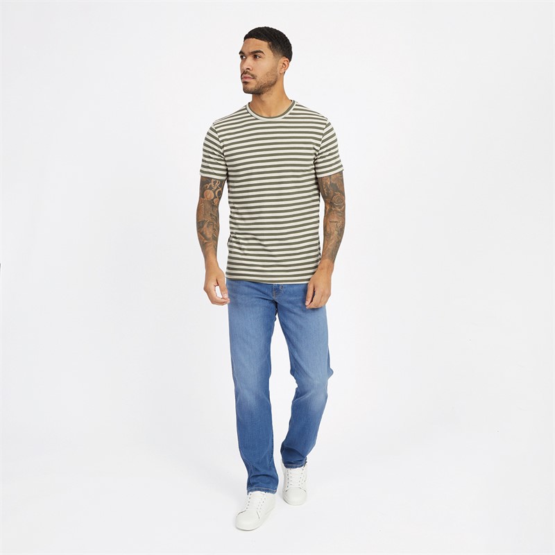 Lyle And Scott Vintage Mens Three Pack T-Shirts Pumice Stone/Stripe/Beetle