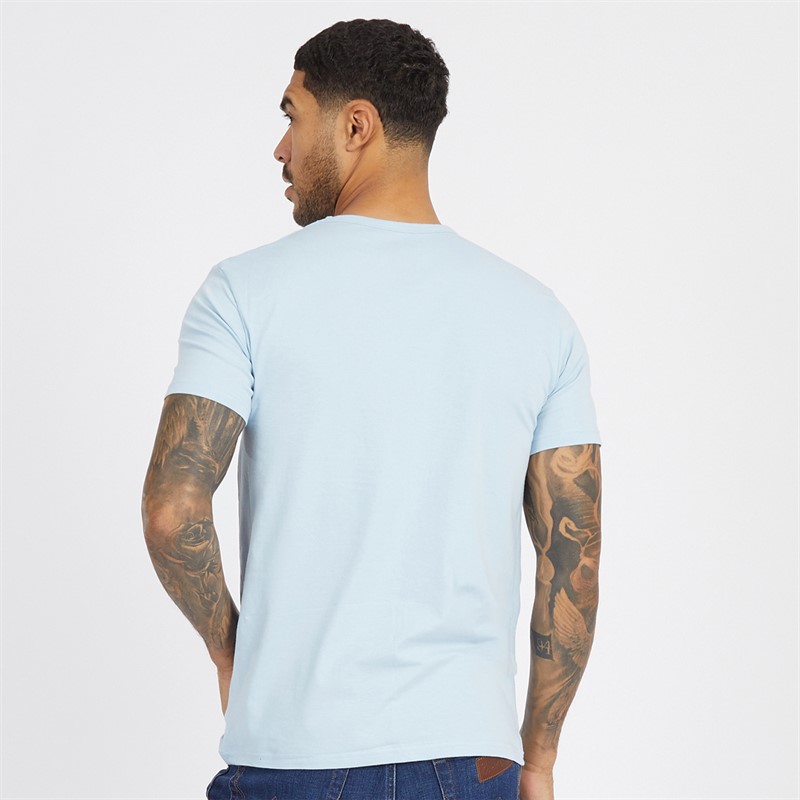 Lyle And Scott Vintage Mens Three Pack Basic T-Shirts Greyed Jade/White/Chambray Blue
