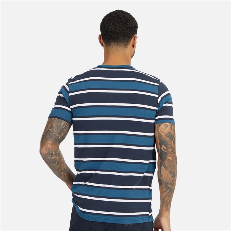 Lyle And Scott Vintage Mens Three Pack T-Shirts Apres Navy/Navy Stripe/White