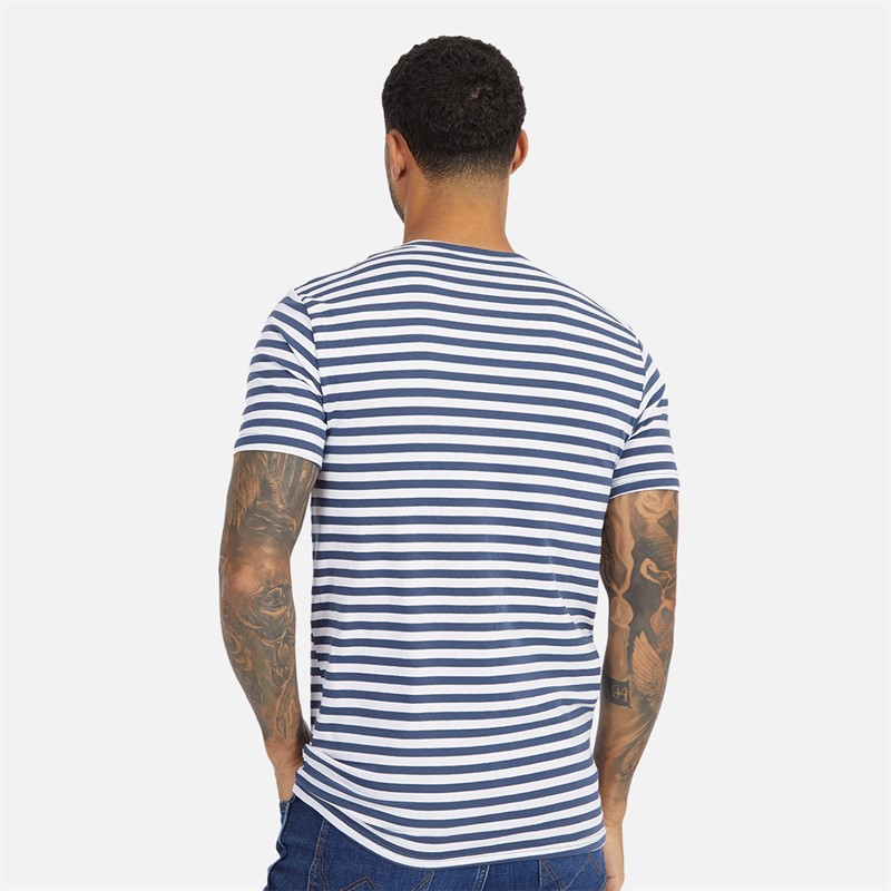 Lyle And Scott Vintage Mens Three Pack T-Shirts Dark Denim/Stripe/White
