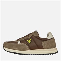 Lyle And Scott Vintage Mens Dyce II Runner Low Trainers Brown/Off White