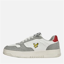 Lyle And Scott Vintage Lage Sneakers Heren Culross Cup Wit/Grijs