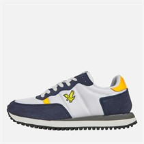 Lyle And Scott Vintage Mens Dyce II Runner Low Trainers White/Navy