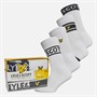 Lyle And Scott Vintage Mens Weston Four Pack Crew Socks Gift Set Bright White