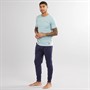 Lyle And Scott Vintage Mens Cash T-Shirt And Jersey Pants Set Tourmaline/Peacoat