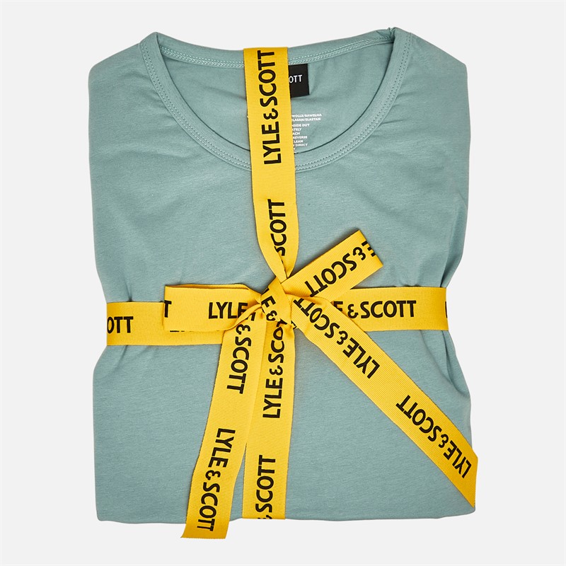 Lyle And Scott Vintage Mens Cash T-Shirt And Jersey Pants Set Tourmaline/Peacoat