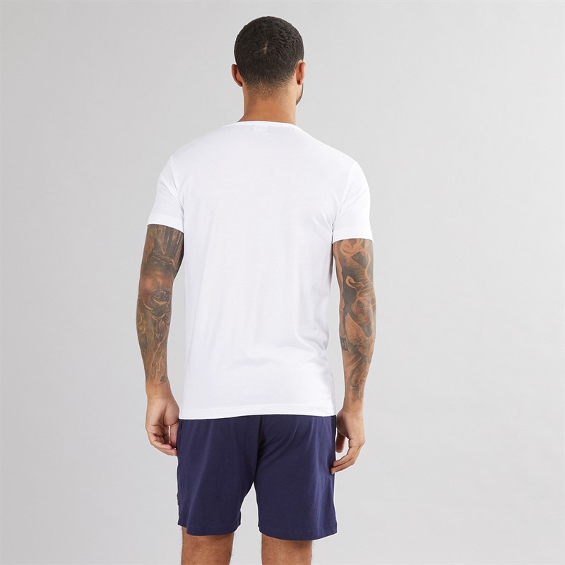 Lyle And Scott Vintage Mens T-Shirt And Shorts Set Bright White/Peacoat