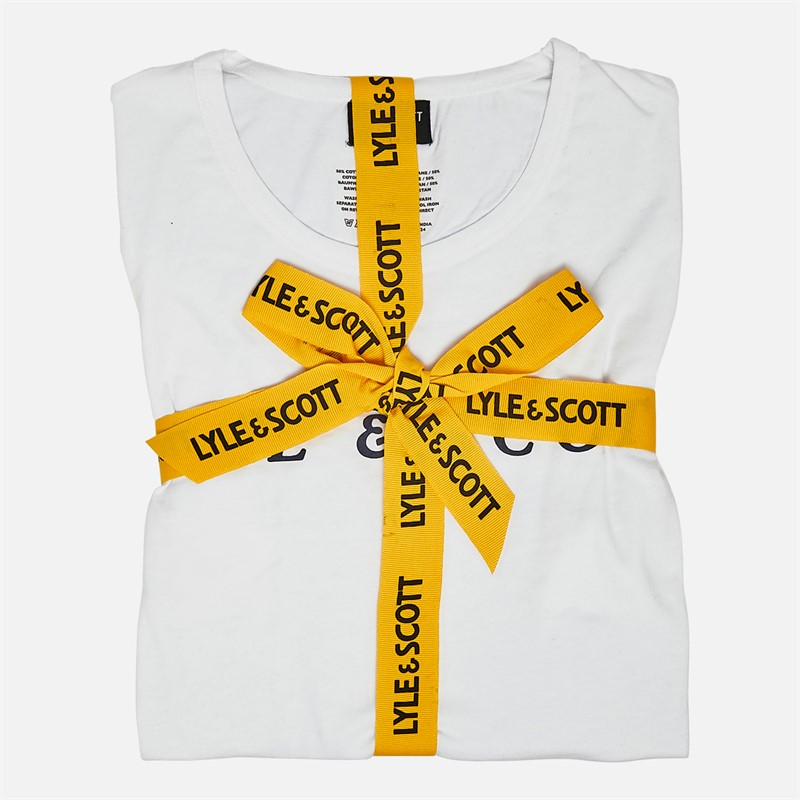 Lyle And Scott Vintage Mens T-Shirt And Shorts Set Bright White/Peacoat