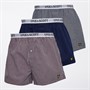 Lyle And Scott Vintage Mens Lenny Three Pack Woven Boxers Stripe/Peacoat/Wine Tasting Gingham