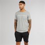 Lyle And Scott Vintage Mens T-Shirt And Shorts Set Grey Marl/Black