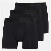 Lyle And Scott Vintage Mens Sutherland Three Pack Premium Modal Trunks Black