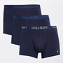 Lyle And Scott Vintage Herren Barclay 3er-Pack Boxershorts Peacoat