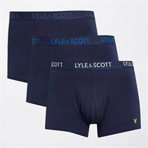 Lyle And Scott Vintage Herre Barclay Tre Pak Underbukser Peacoat