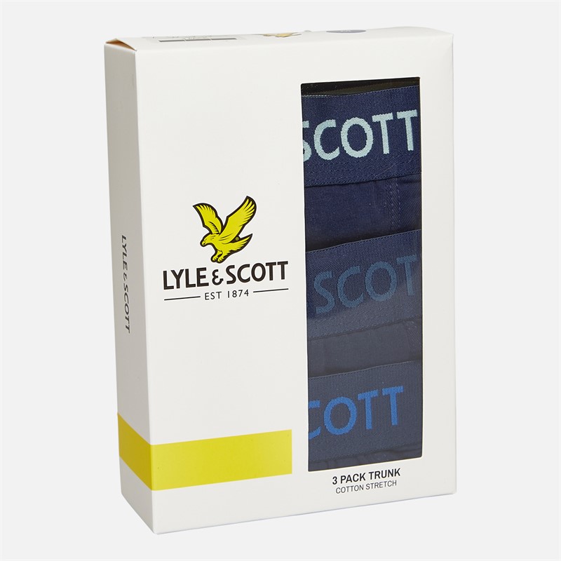 Lyle And Scott Vintage Herren Barclay 3er-Pack Boxershorts Peacoat