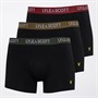 Lyle And Scott Vintage Mens Barclay Three Pack Boxer Trunks Black