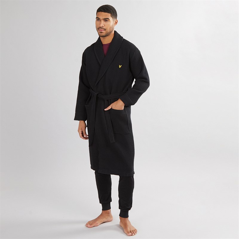 Lyle And Scott Vintage Mens Craig Dressing Gown Black