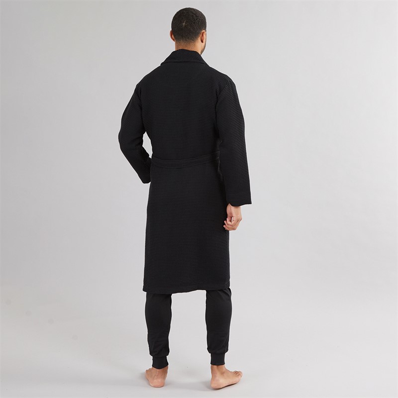 Lyle And Scott Vintage Mens Craig Dressing Gown Black