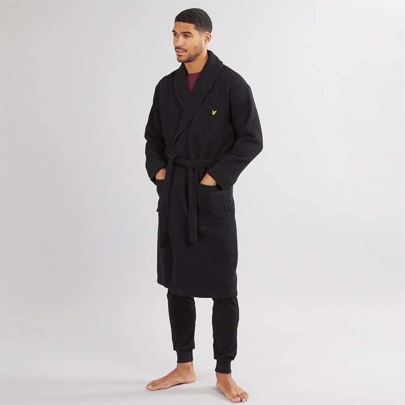 Lyle And Scott Vintage Mens Craig Dressing Gown Black