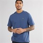Lyle And Scott Vintage Mens Oversized T-Shirt Ink Blue