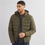 Lyle And Scott Vintage Mens Lightweight Puffer Jacket Olive