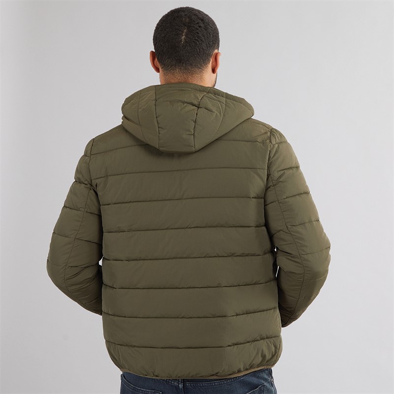 Lyle And Scott Vintage Mens Lightweight Puffer Jacket Olive