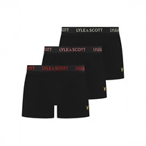 Lyle And Scott Vintage Herre Barclay Tre Pak Underbukser Sort/Multi