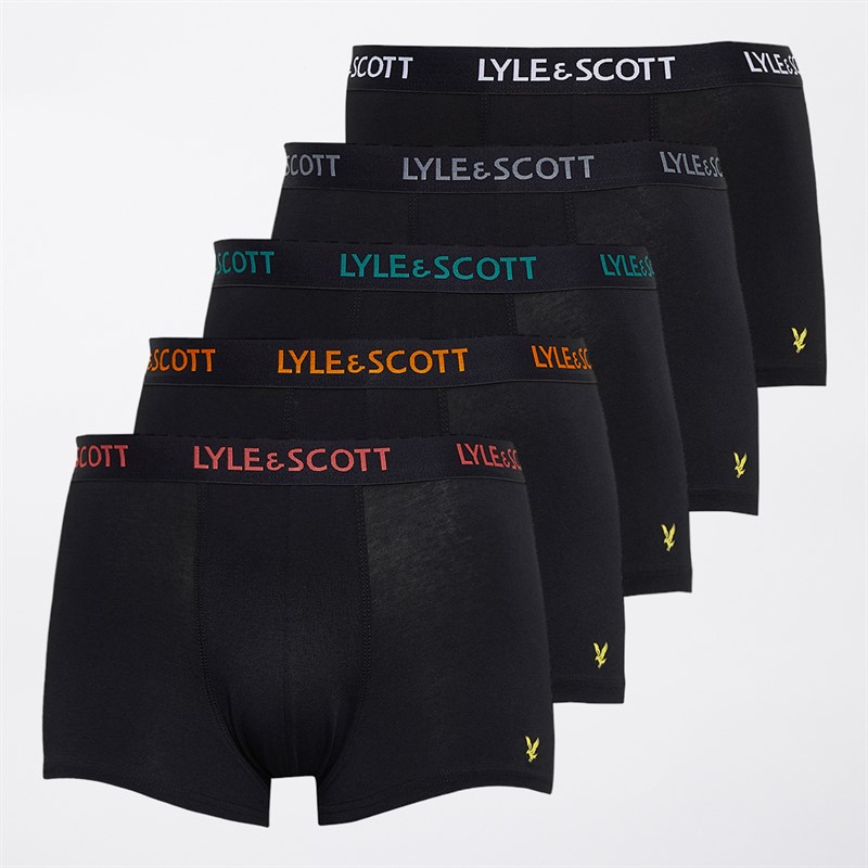 Lyle And Scott Vintage Herren Miller Fünferpack Slips Schwarz/Multi