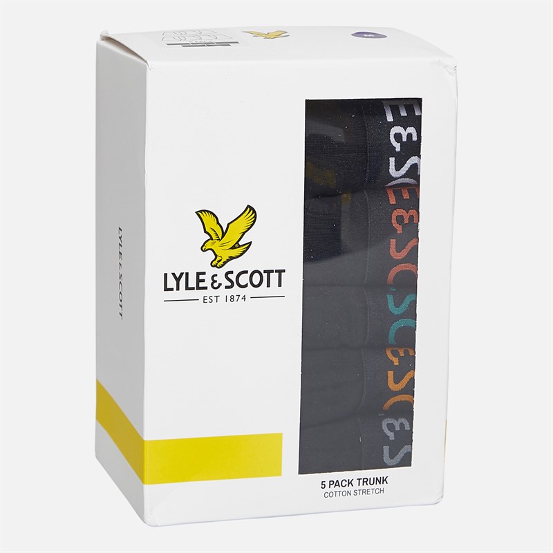 Lyle And Scott Vintage Herren Miller Fünferpack Slips Schwarz/Multi