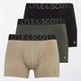 Lyle And Scott Vintage Herren Daniel 3er-Pack Slips Silber Salbei/Kletter Efeu/Schwarz