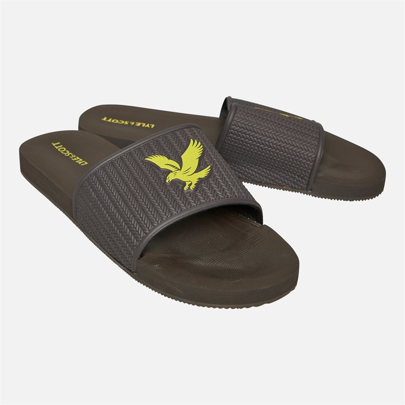 Lyle And Scott Vintage Mens Easy Sliders W635 Gunmetal - Size 10