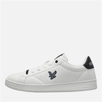 Lyle And Scott Vintage Mens Elgin Hole Trainers White/Black White Black