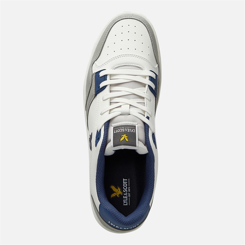 Lyle And Scott Vintage Mens Callum Trainers White Blue