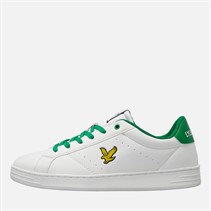 Lyle And Scott Vintage Mens Elgin Hole Trainers White Green