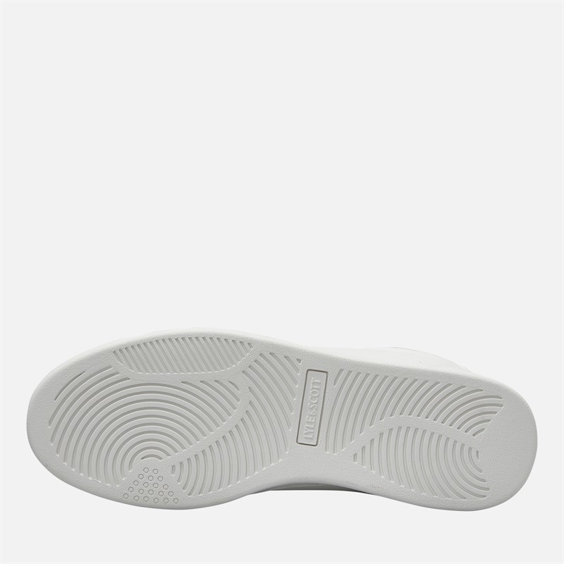 Lyle And Scott Vintage Mens Elgin Hole Trainers White Green