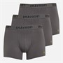 Lyle And Scott Vintage Mens Willoughby Three Pack Boxer Trunks Granite Grey