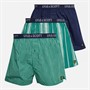 Lyle And Scott Vintage Herren Lenny 3er-Pack Boxershorts Cadmium Grün/Jade Streifen/Marineblau/Cadmium Grün Vichy Cadmium Green & Jade Stripe/Peacoat/Cadmium Green Gingham