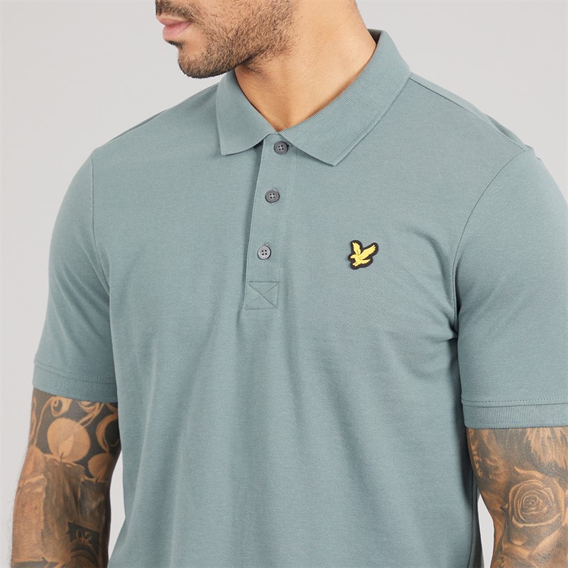 Lyle And Scott Vintage Mens Polo Shirt Green Mercurial