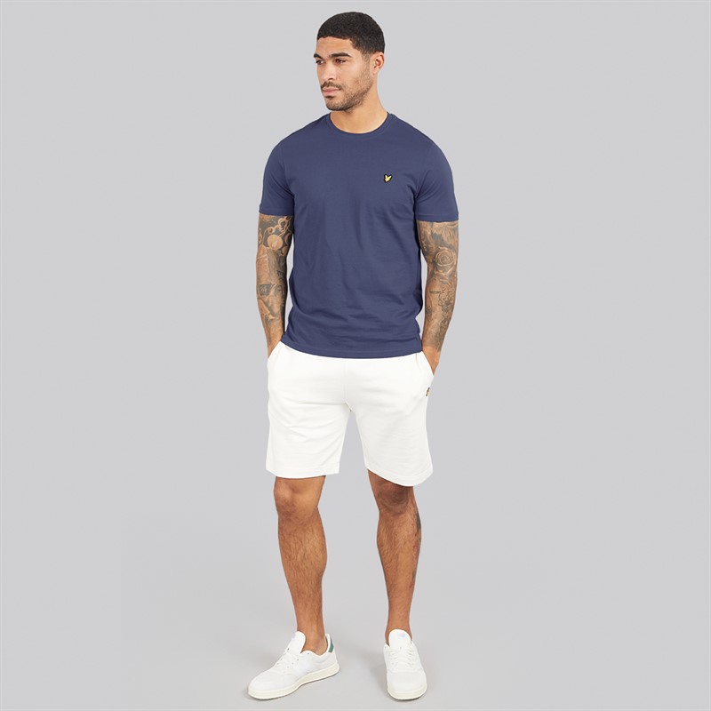 Lyle And Scott Vintage Mens Three Pack Lightweight T-Shirts Chalk/Cool Indigo/Green Mercurial