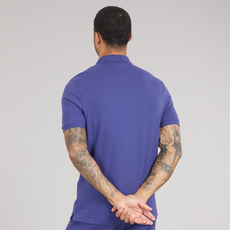 Lyle And Scott Vintage Mens Polo Shirt Deep Indigo