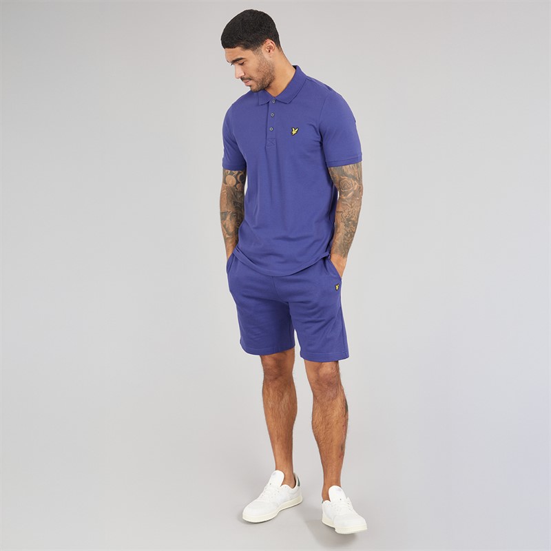 Lyle And Scott Vintage Mens Polo Shirt Deep Indigo