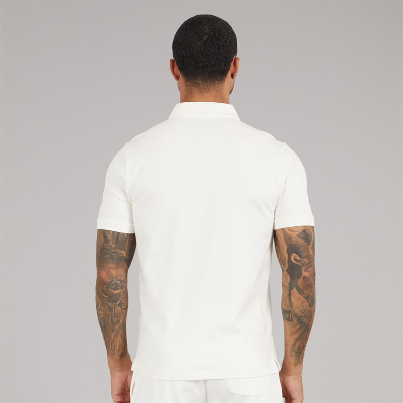 Lyle And Scott Vintage Mens Polo Shirt Chalk