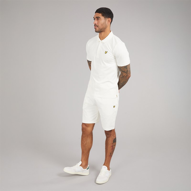 Lyle And Scott Vintage Mens Polo Shirt Chalk