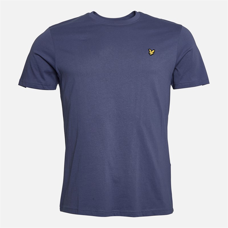 Lyle And Scott Vintage Mens Three Pack Lightweight T-Shirts Charcoal/Sage Uniform/Cool Indigo