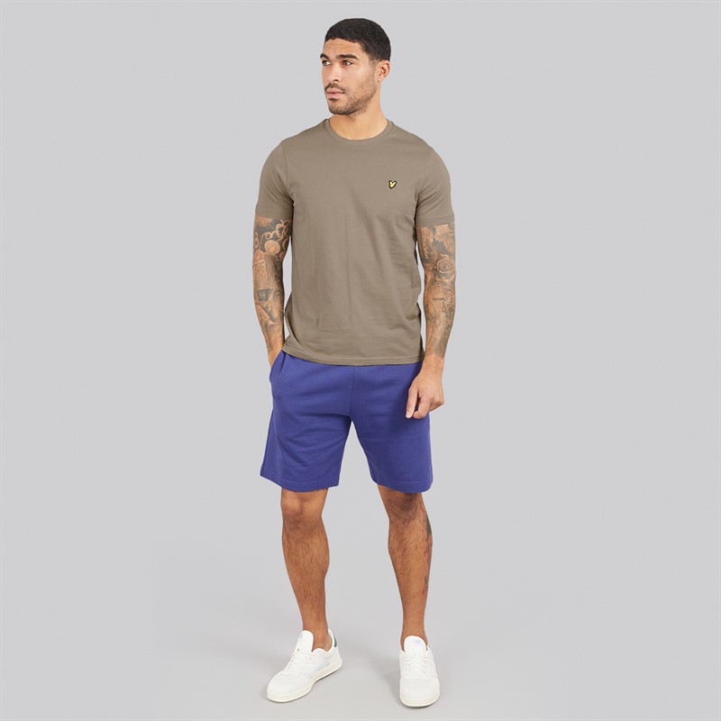 Lyle And Scott Vintage Mens Three Pack Lightweight T-Shirts Charcoal/Sage Uniform/Cool Indigo