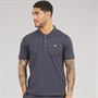 Lyle And Scott Vintage Mens Polo Shirt Charcoal