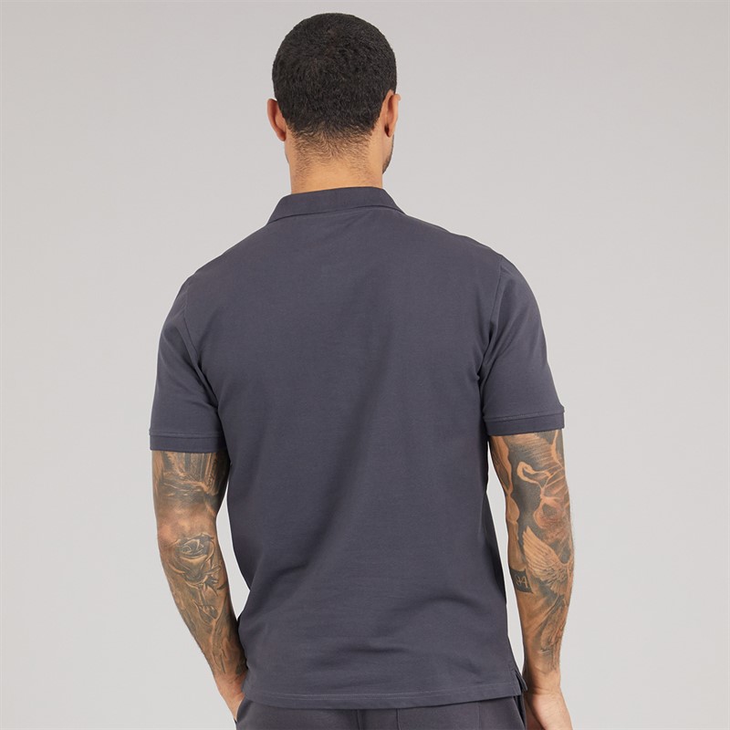 Lyle And Scott Vintage Mens Polo Shirt Charcoal