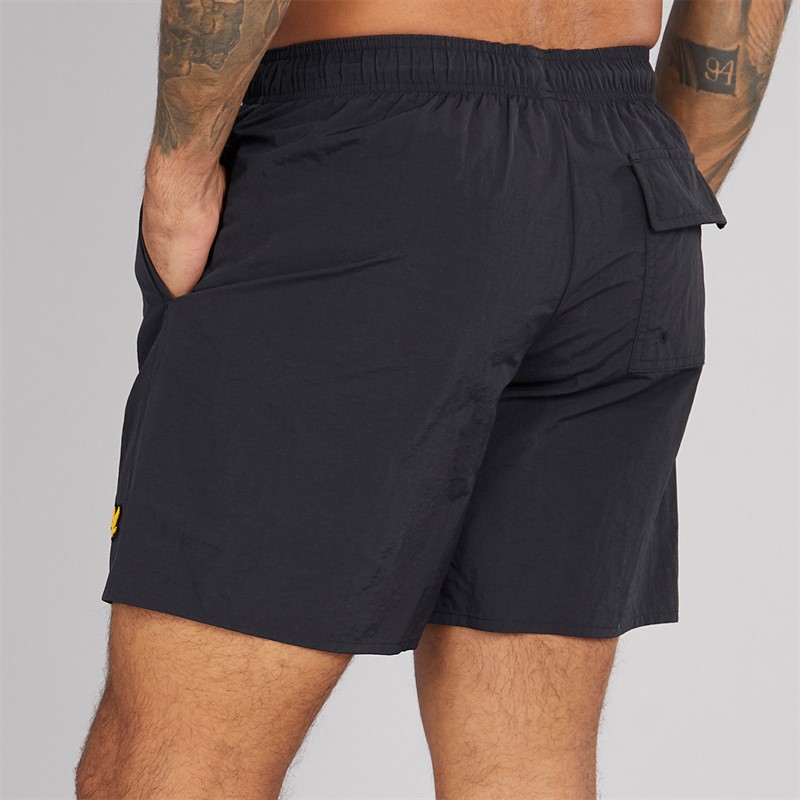 Lyle And Scott Vintage Mens Swim Shorts Z865 Jet Black