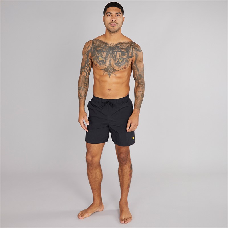 Lyle And Scott Vintage Mens Swim Shorts Z865 Jet Black